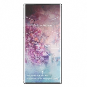 Samsung Galaxy Note 10 Plus Schermbeschermer Van Gehard Glas Op Ware Grootte