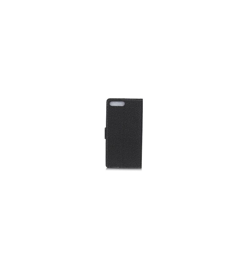 Flip Case voor Honor 10 Portemonnee Leren Wikkel Geweven Effect