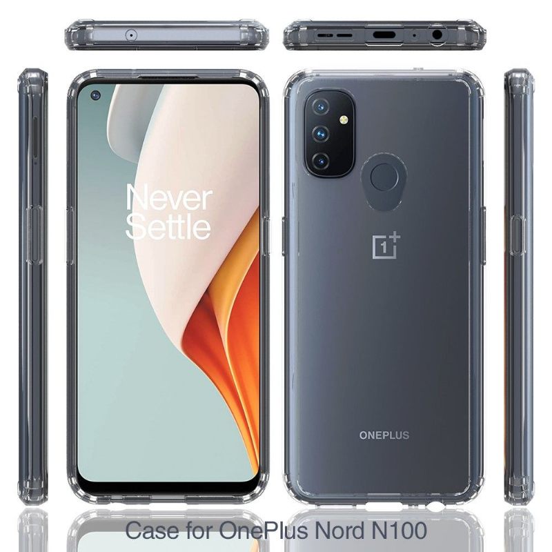Hoesje voor OnePlus Nord N100 Bescherming Hoesje Transparant