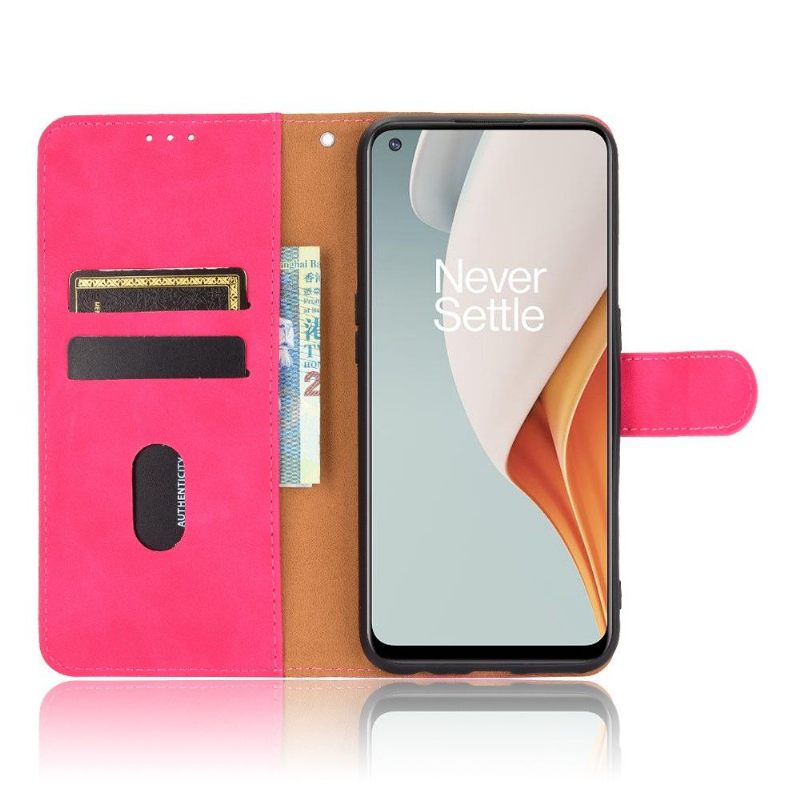 Leren Hoesje voor OnePlus Nord N100 Bescherming Folio-hoesje Kunstleer