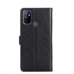 Leren Hoesje voor OnePlus Nord N100 Portemonnee Van Imitatieleer