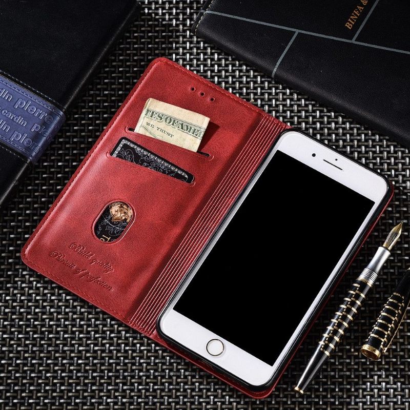 Leren Hoesje voor OnePlus Nord N100 Ursula-kaarthouder