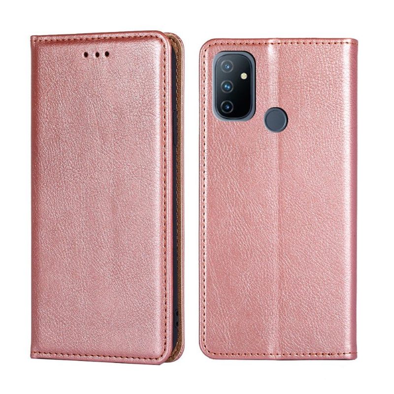 Telefoonhoesje voor OnePlus Nord N100 Folio-hoesje Puur Kunstleer