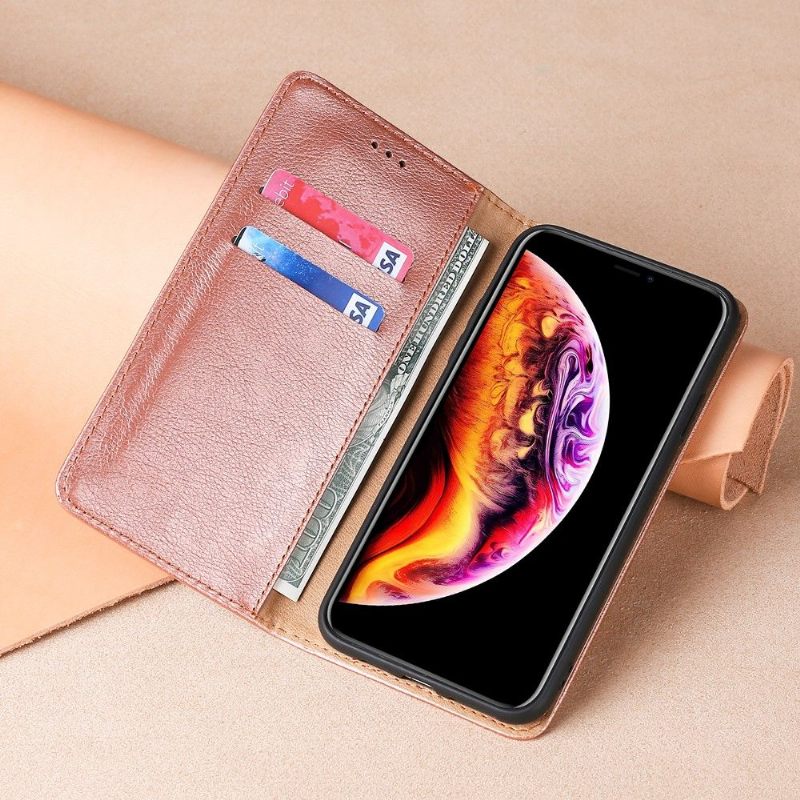 Telefoonhoesje voor OnePlus Nord N100 Folio-hoesje Puur Kunstleer