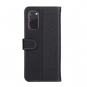 Folio-hoesje voor Samsung Galaxy S20 FE Khazneh-leer