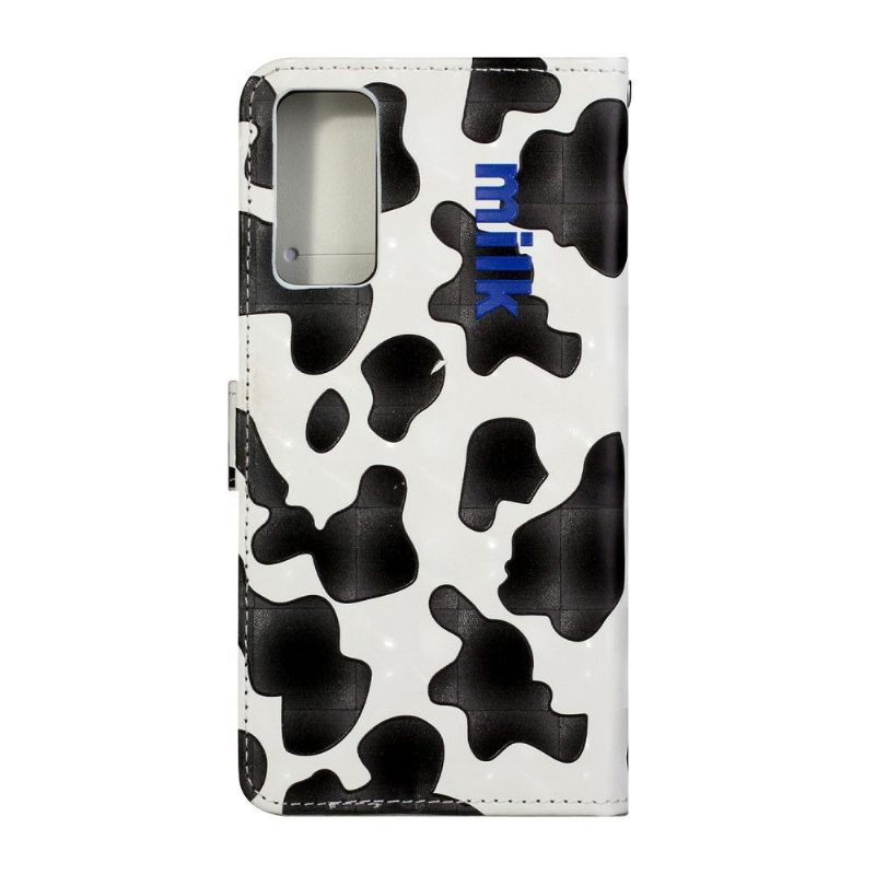 Folio-hoesje voor Samsung Galaxy S20 FE Koe Stijl