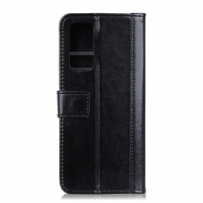 Folio-hoesje voor Samsung Galaxy S20 FE Ledereffect Met Klinknagels