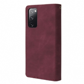Folio-hoesje voor Samsung Galaxy S20 FE Portemonnee Leren Heloise
