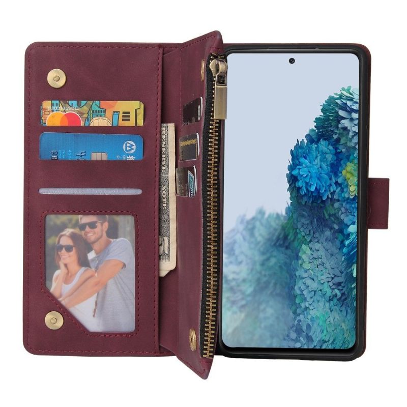 Folio-hoesje voor Samsung Galaxy S20 FE Portemonnee Leren Heloise