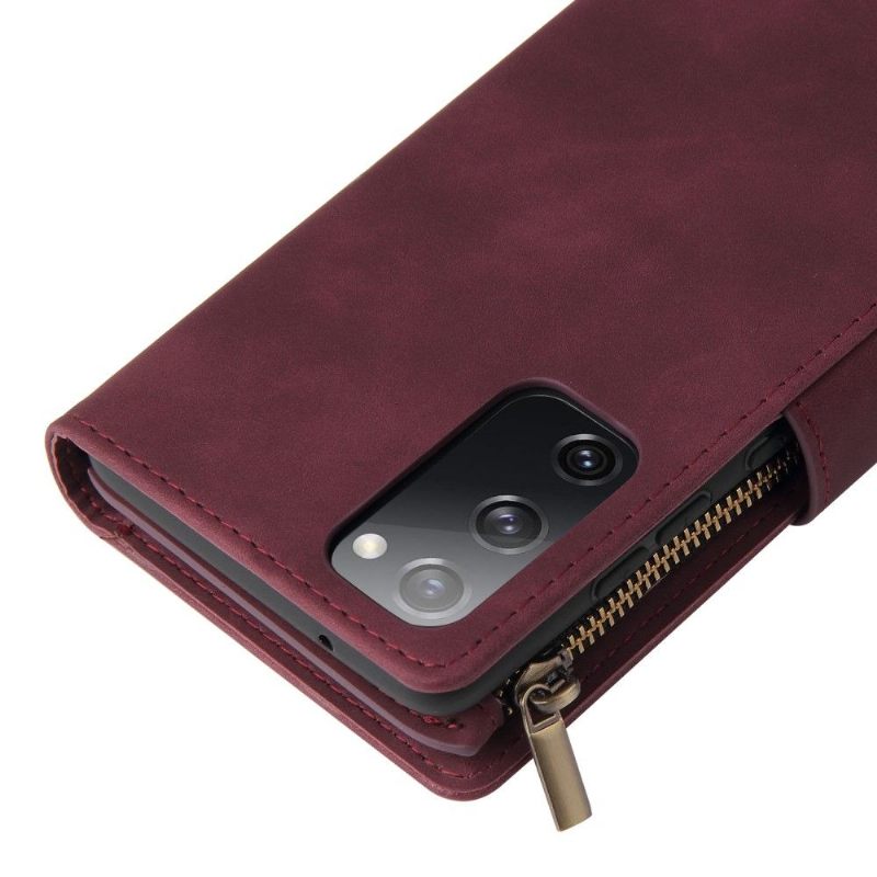 Folio-hoesje voor Samsung Galaxy S20 FE Portemonnee Leren Heloise