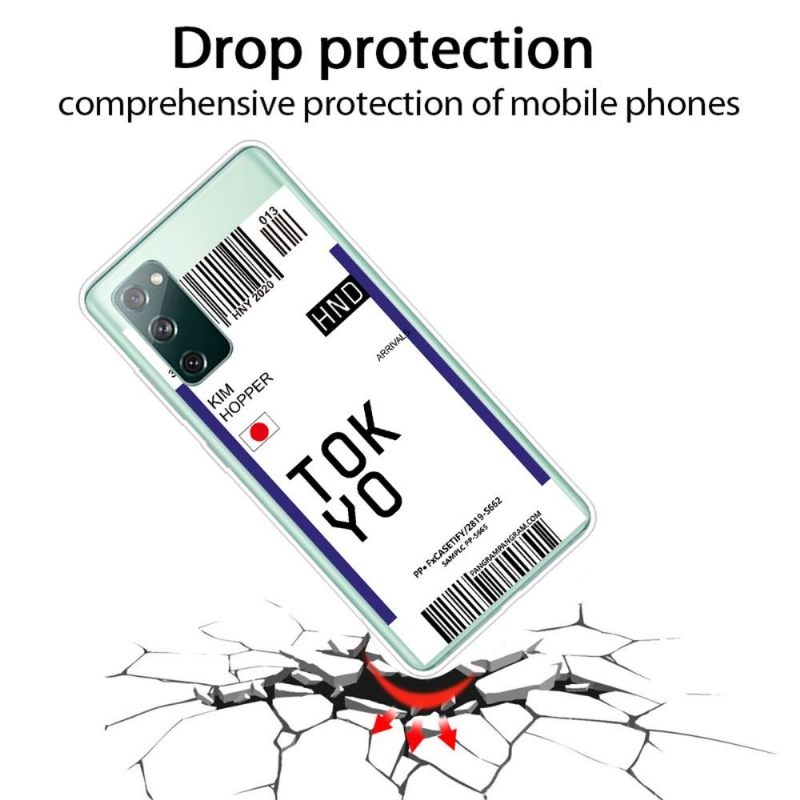 Hoesje voor Samsung Galaxy S20 FE Instapkaart 05 Tokio