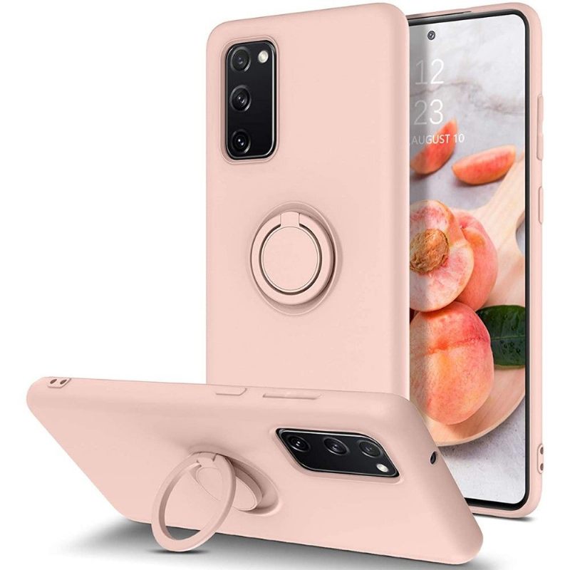Hoesje voor Samsung Galaxy S20 FE Vloeibare Siliconenring
