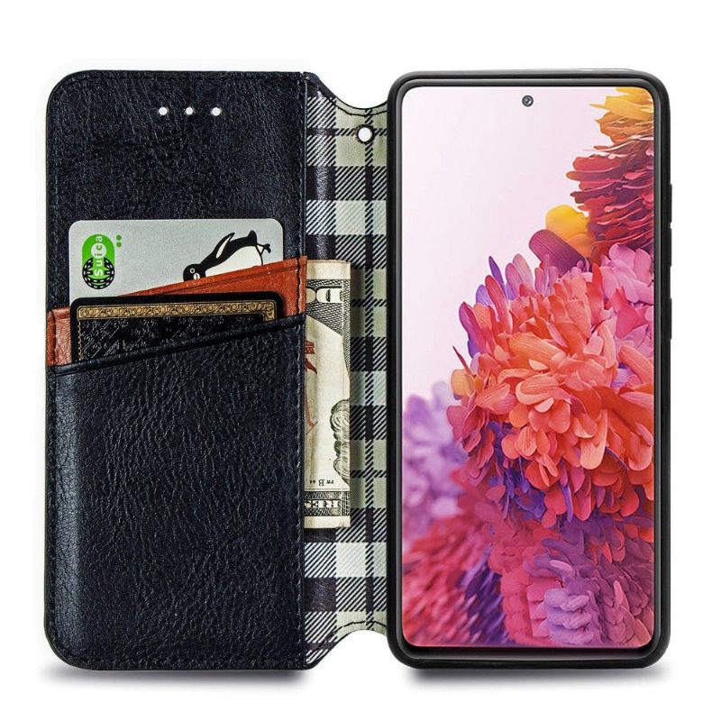 Leren Hoesje voor Samsung Galaxy S20 FE Bescherming Kub-ontwerp