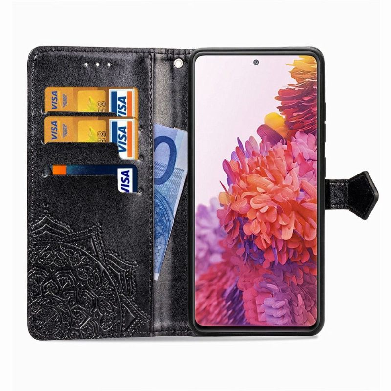 Leren Hoesje voor Samsung Galaxy S20 FE Bescherming Mandala-kaarthouder