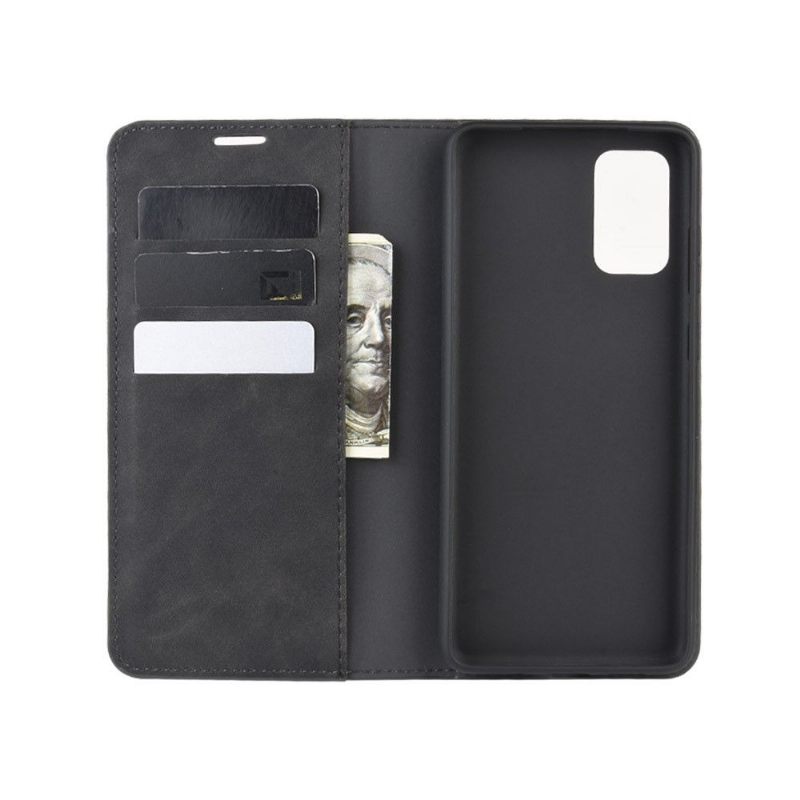 Leren Hoesje voor Samsung Galaxy S20 FE Zakelijk Retro Leereffect