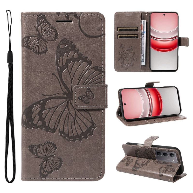 Folio-hoesje Realme C71 Reuzenvlinders