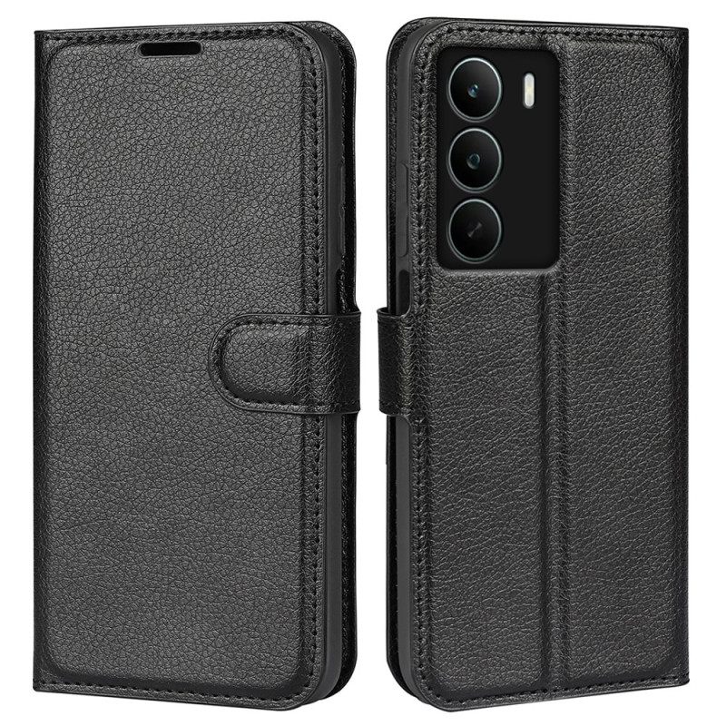 Folio-hoesje Realme C71 Telefoonhoesje Klassiek Imitatieleer