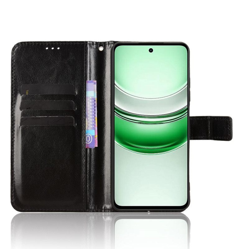 Folio-hoesje Realme C71 Telefoonhoesje Opvallend Imitatieleer