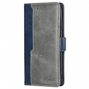 Folio-hoesje Realme C71 Tweekleurig