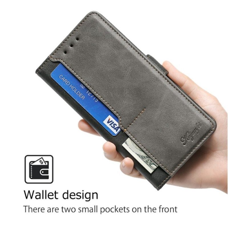 Folio-hoesje Realme C71 Tweekleurig