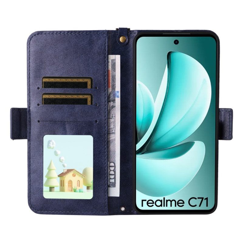 Leren Hoesje Realme C71 Portemonnee