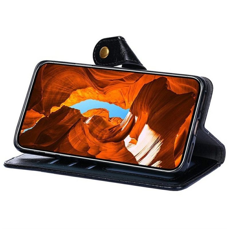 Leren Hoesje Realme C71 Portemonnee Met Rits Bescherming Hoesje