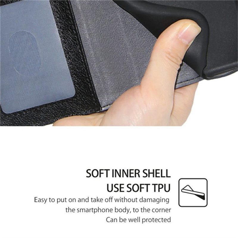 Leren Hoesje Realme C71 Portemonnee Met Rits Bescherming Hoesje