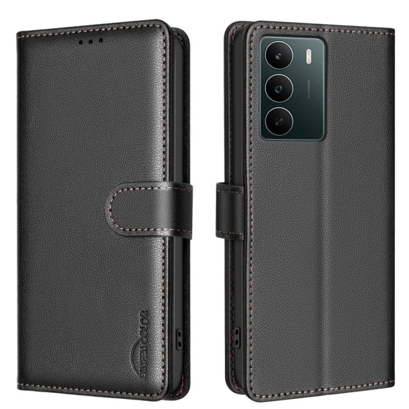 Leren Hoesje Voor Realme C71 Binfen Color Rfid-portemonnee