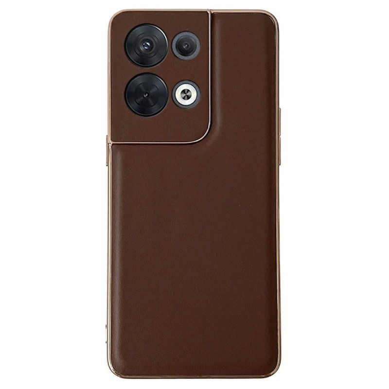 Hoesje voor Oppo Reno 8 Pro Echt Premium Leer