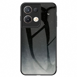 Hoesje voor Oppo Reno 8 Pro Patroon Van Gehard Glas
