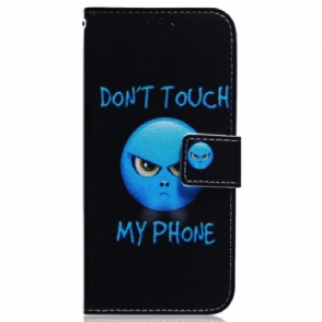 Leren Hoesje voor Oppo Reno 8 Pro Met Ketting Lanyard Emoji-telefoon