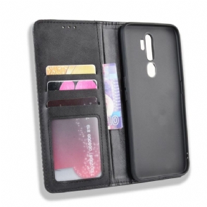 Folio-hoesje voor Oppo A9 2020 Leer In Cirénius-stijl