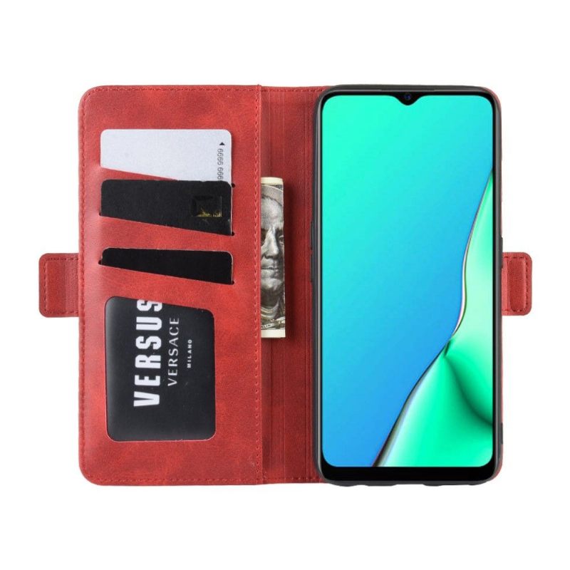 Folio-hoesje voor Oppo A9 2020 Portemonnee Leren Portemonnee Stijl Matte Coating