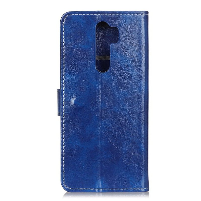 Leren Hoesje voor Oppo A9 2020 Luxe Stiksels Met Leereffect