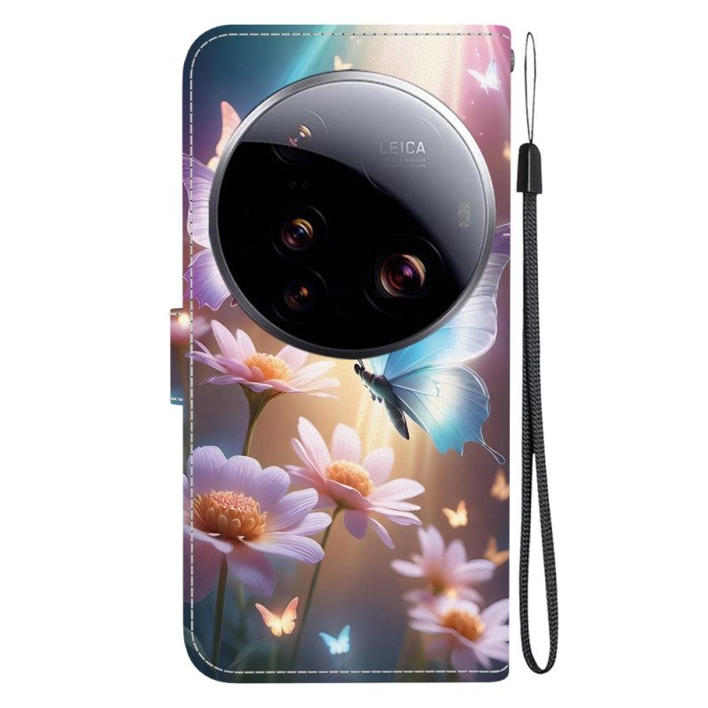 Bescherming Hoesje Xiaomi 15 Ultra Vlinders En Hemelbloemen