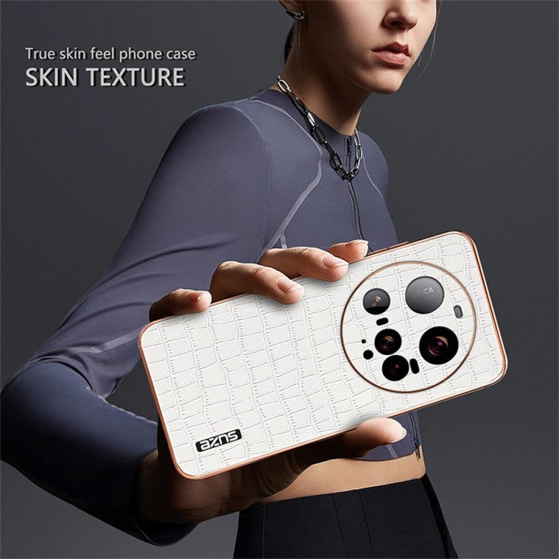 Cover Hoesje Xiaomi 15 Ultra Telefoonhoesje Krokodillentextuur Azns