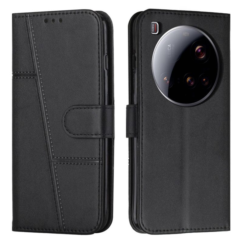 Flip Case Leren Xiaomi 15 Ultra Leerlook
