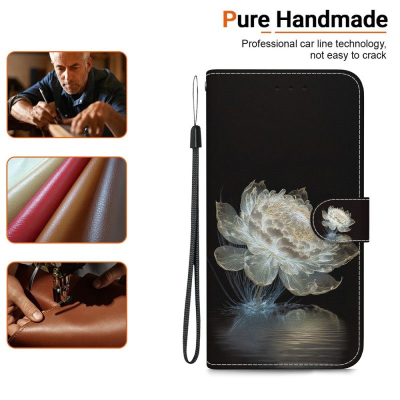 Folio-hoesje Xiaomi 15 Ultra Kristallen Pioenroos