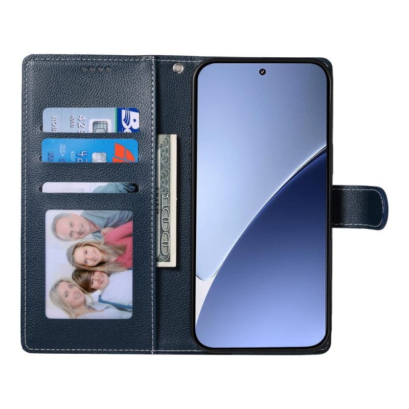 Folio-hoesje Xiaomi 15 Ultra Lederlook