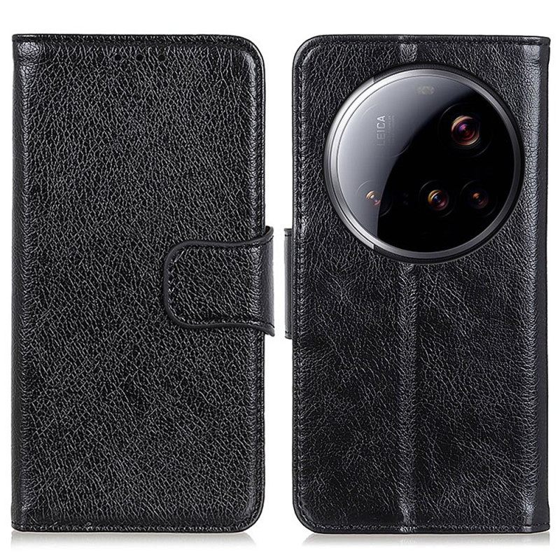 Folio-hoesje Xiaomi 15 Ultra Nappa Leertextuur