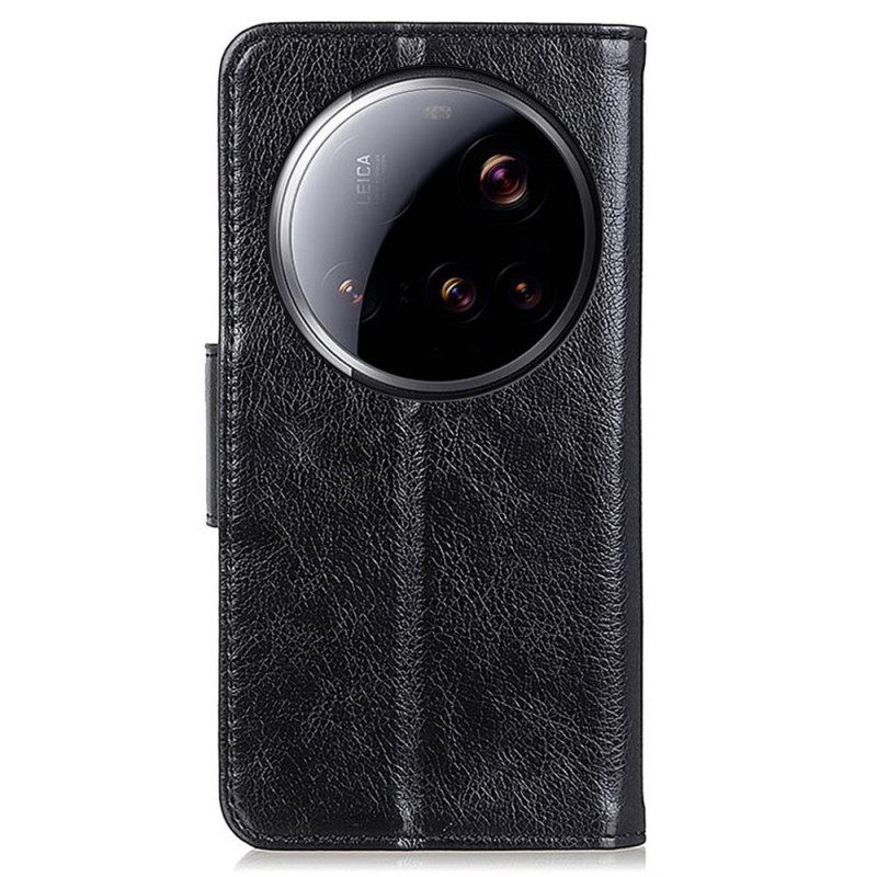 Folio-hoesje Xiaomi 15 Ultra Nappa Leertextuur