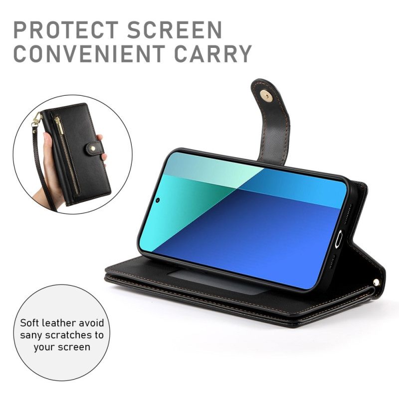 Folio-hoesje Xiaomi 15 Ultra Portemonnee Met Band En Schouderband