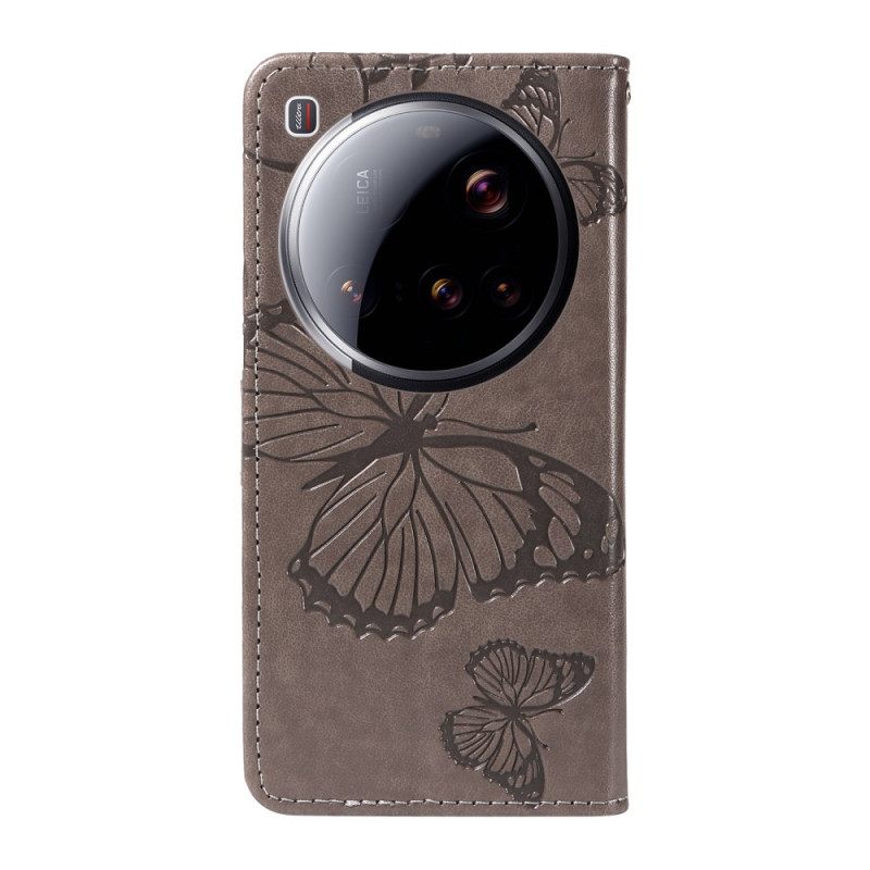 Folio-hoesje Xiaomi 15 Ultra Reuzenvlinders