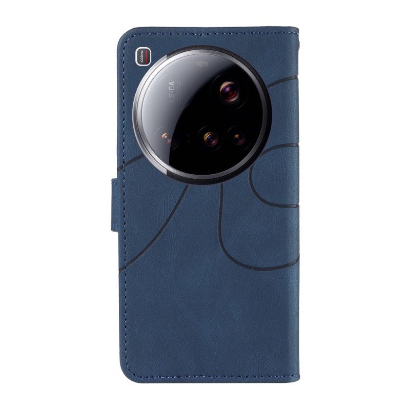 Folio-hoesje Xiaomi 15 Ultra Telefoonhoesje Golvende Lijnen