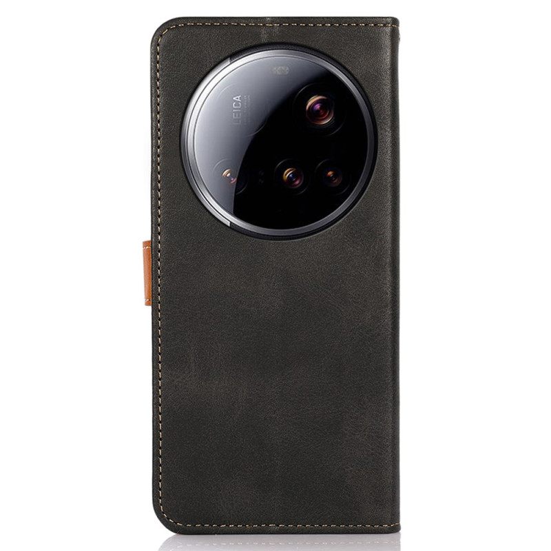 Folio-hoesje Xiaomi 15 Ultra Telefoonhoesje Gouden Sluiting