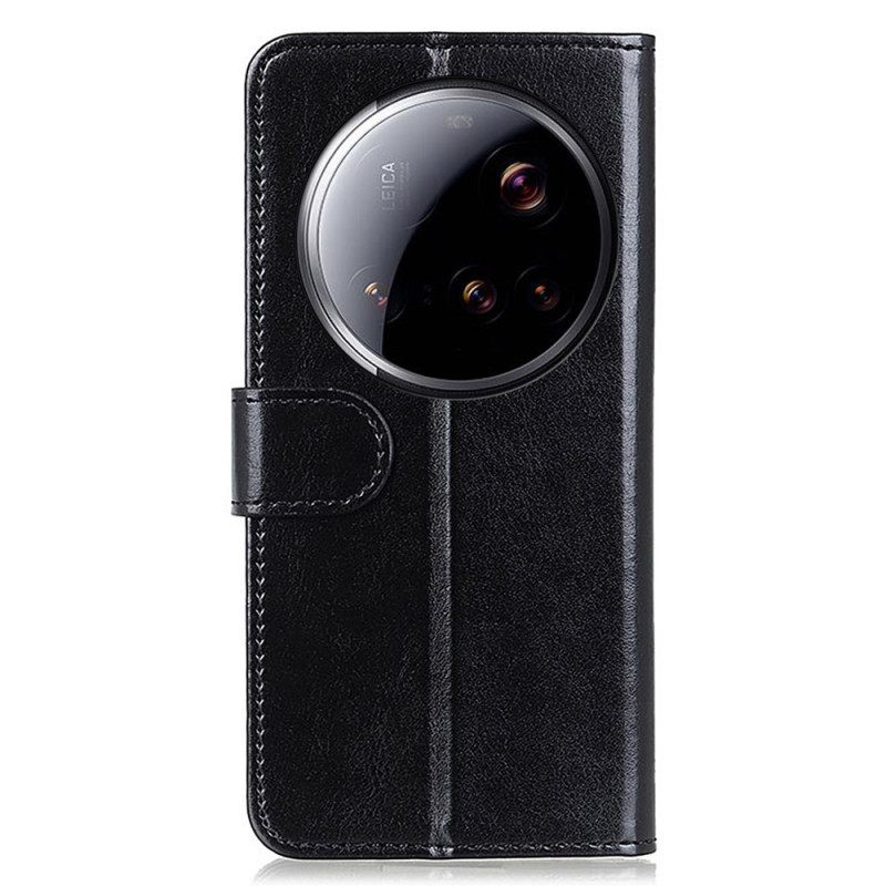 Folio-hoesje Xiaomi 15 Ultra Telefoonhoesje Lakleer
