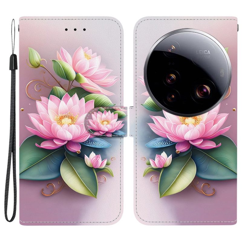 Folio-hoesje Xiaomi 15 Ultra Telefoonhoesje Lotus