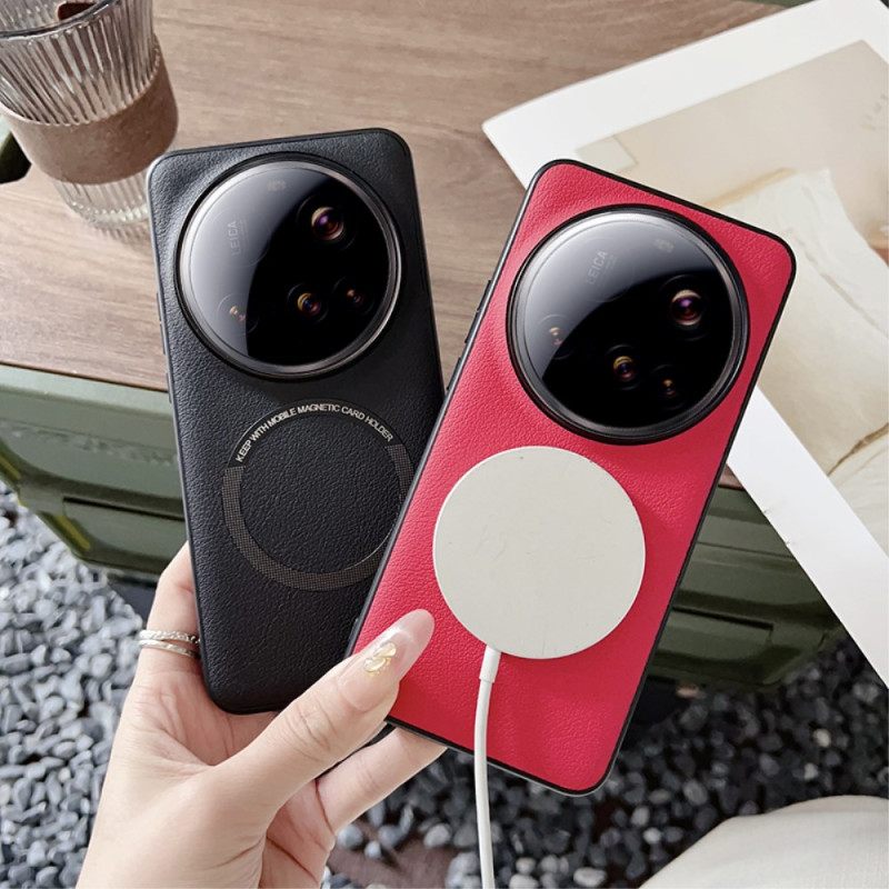 Hoesje Xiaomi 15 Ultra Compatibel Met Magsafe Leerlook