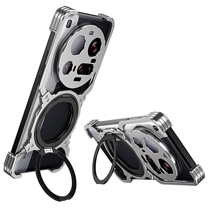 Hoesje Xiaomi 15 Ultra Magnetische Standaard En Bumper Bescherming Hoesje