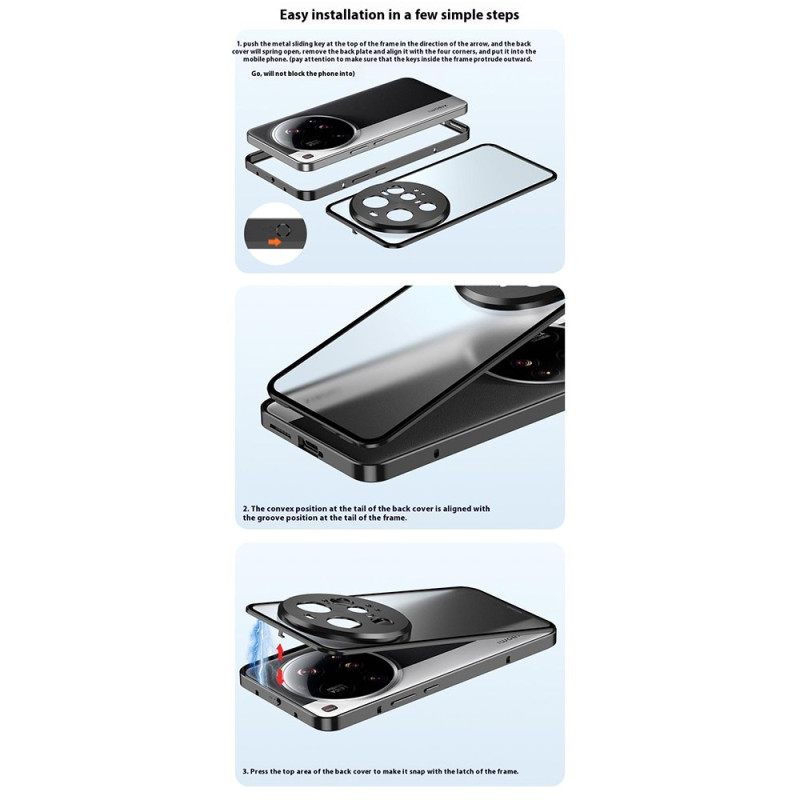 Hoesje Xiaomi 15 Ultra Pop-up Vergrendelingsmechanisme Bescherming Hoesje